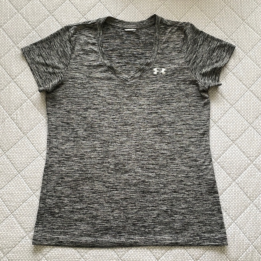 Under Armour Dri-Fit T-Shirt (Dark Heather Gray) Small